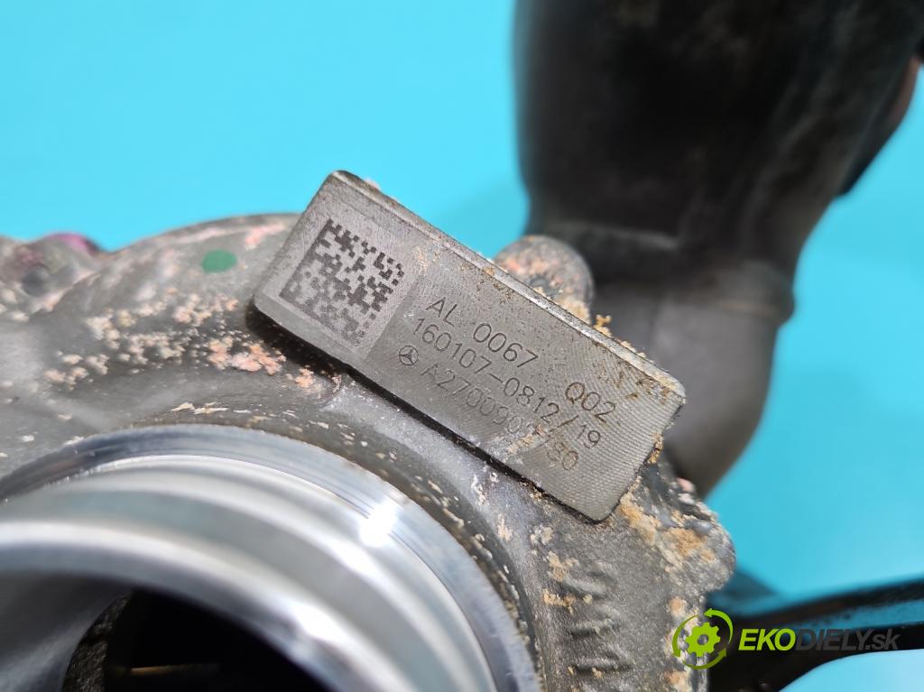 Infiniti Q30 2015-2019 1.6 T 156 hp automatic 115 kW 1595 cm3 5- Turbodmychadlo A2700902780 (Kompletní turbodmychadlo)