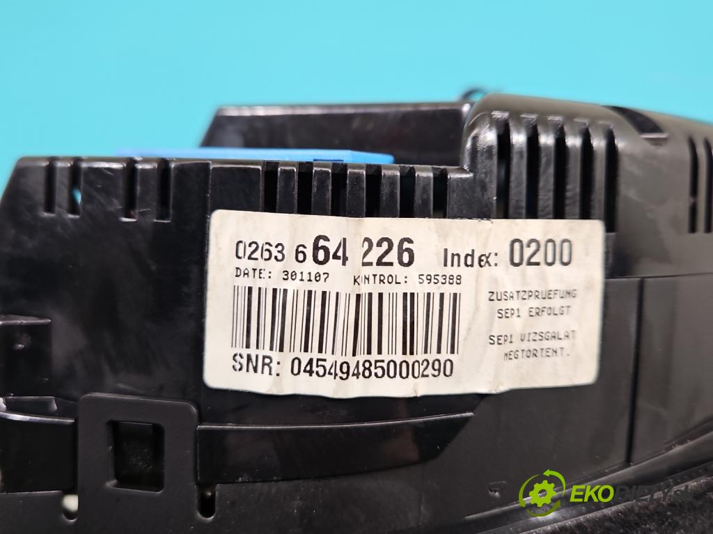 Audi A4 B7 2004-2008 2.0 tdi 170 HP manual 125 kW 1968 cm3 5- prístrojovka/ budíky 0263664226 (Prístrojová doska)