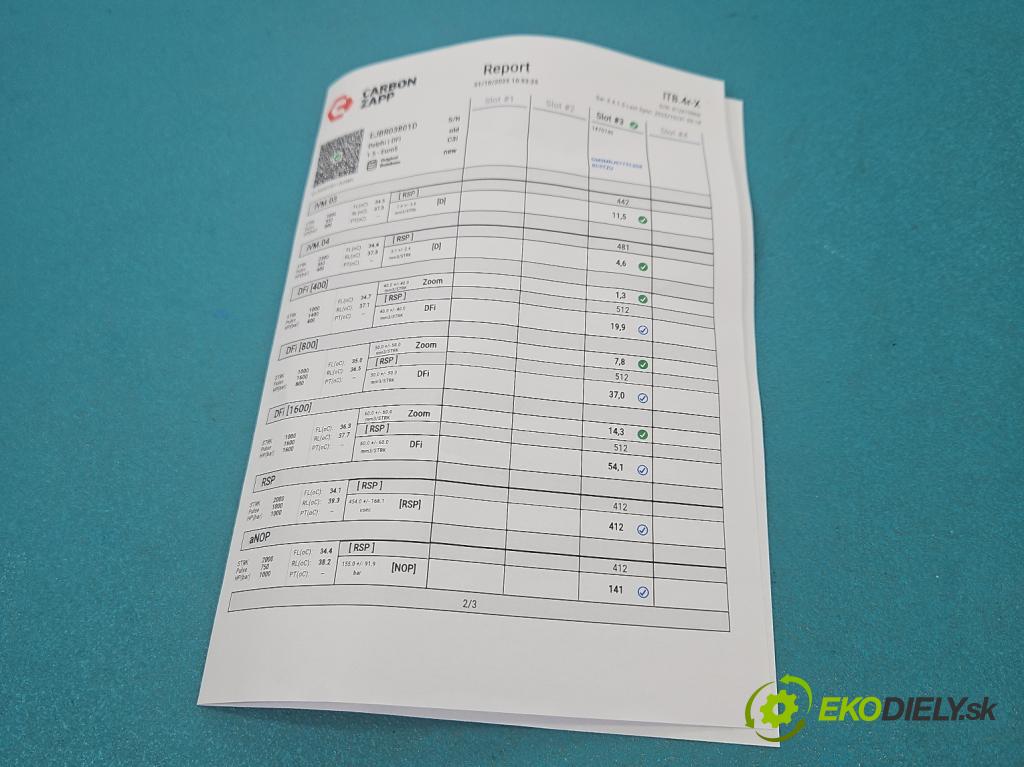 Citroen C5 II 2008-2017 2.0 hdi 136hp manual 100 kW 1997 cm3 4- vstřikovač EJBR03801D (Vstřikovač paliva)