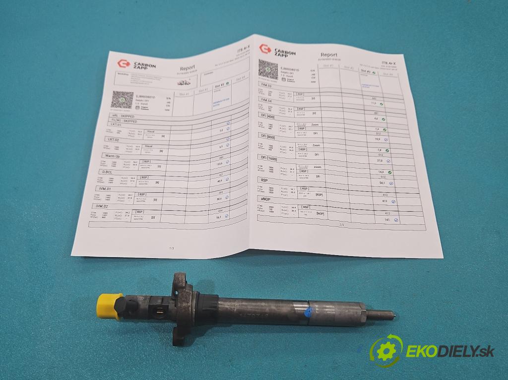 Citroen C5 II 2008-2017 2.0 hdi 136hp manual 100 kW 1997 cm3 4- vstřikovač EJBR03801D (Vstřikovač paliva)