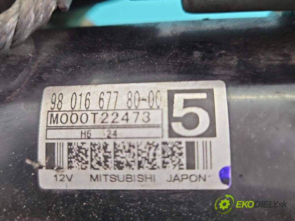 Citroen C4 II 2010-2017 1.6 hdi 120 HP automatic 88 kW 1560 cm3 5- štartér 9801667780 (Štartér)