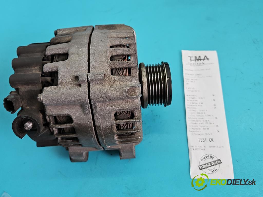 Citroen C5 II 2008-2017 2.0 hdi 136 HP manual 100 kW 1997 cm3 4- Alternator 9661544880 (Alternátor)