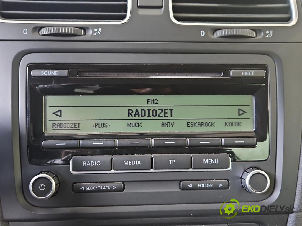 Vw Golf VI 2008-2013 1.4 TSI 122 HP manual 90 kW 1390 cm3 5- Radio originál 1K0035186AA