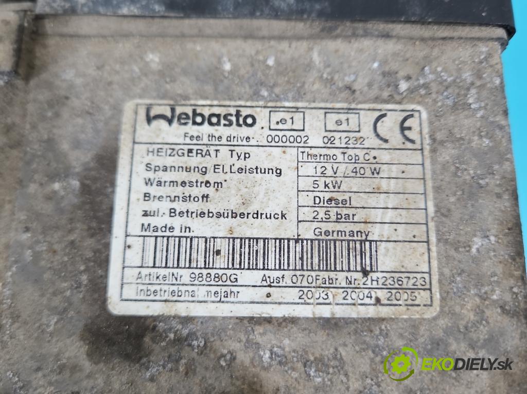 Peugeot 807 2002-2014 2.2 hdi 128 HP manual 94 kW 2179 cm3 5- Webasto THERMO TOP C (Webasto (nezávislé kúrenie))