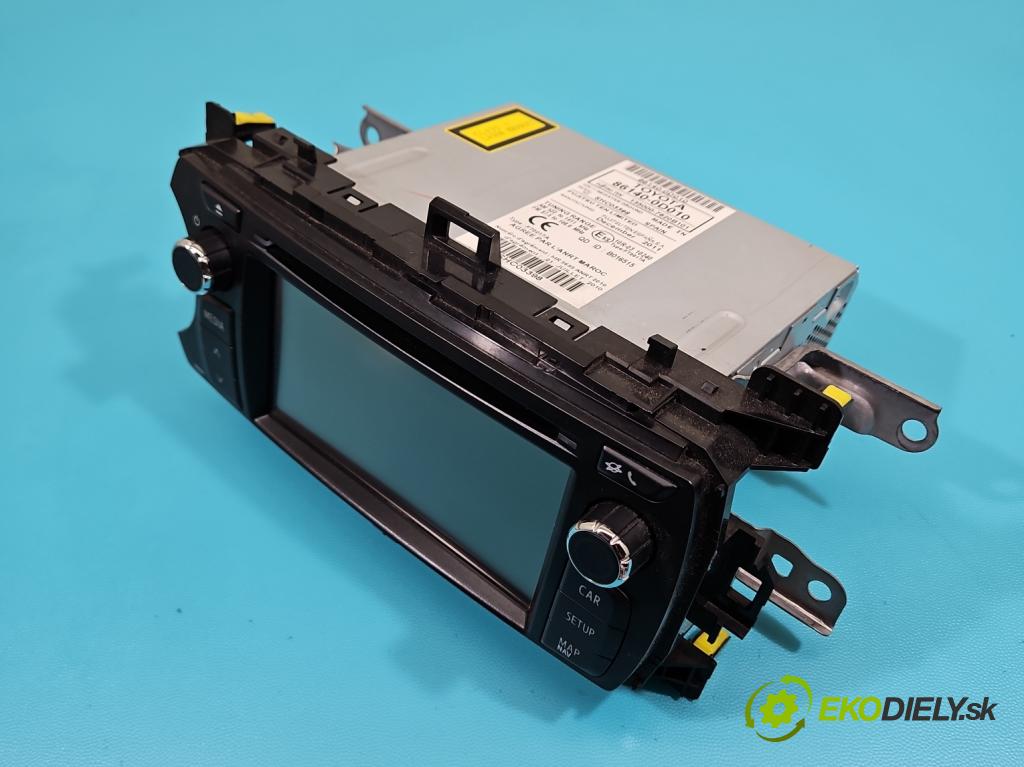 Toyota Yaris III 2011-2020 1.3 vvti 99 HP manual 73 kW 1329 cm3 5- Radio originál 86140-0D010