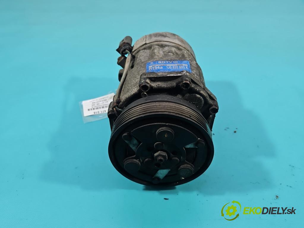 Seat Leon I 1999-2005 1.6 16V 105 hp manual 77 kW 1598 cm3 5- Kompresor: klíma 1J0820803K (Kompresory)