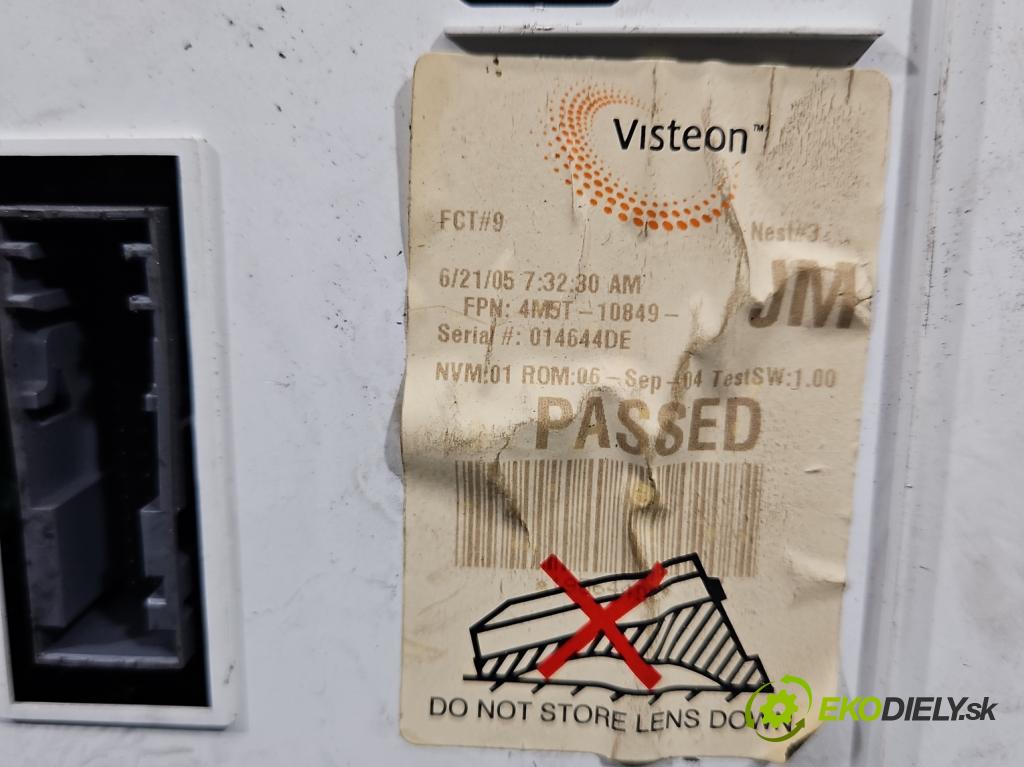 Ford C-Max I 2003-2010 1.6 16V (HXDA): 116 HP manual 85 kW 1596 cm3 5- prístrojovka/ budíky 4M5T-10849-JM (Prístrojová doska)