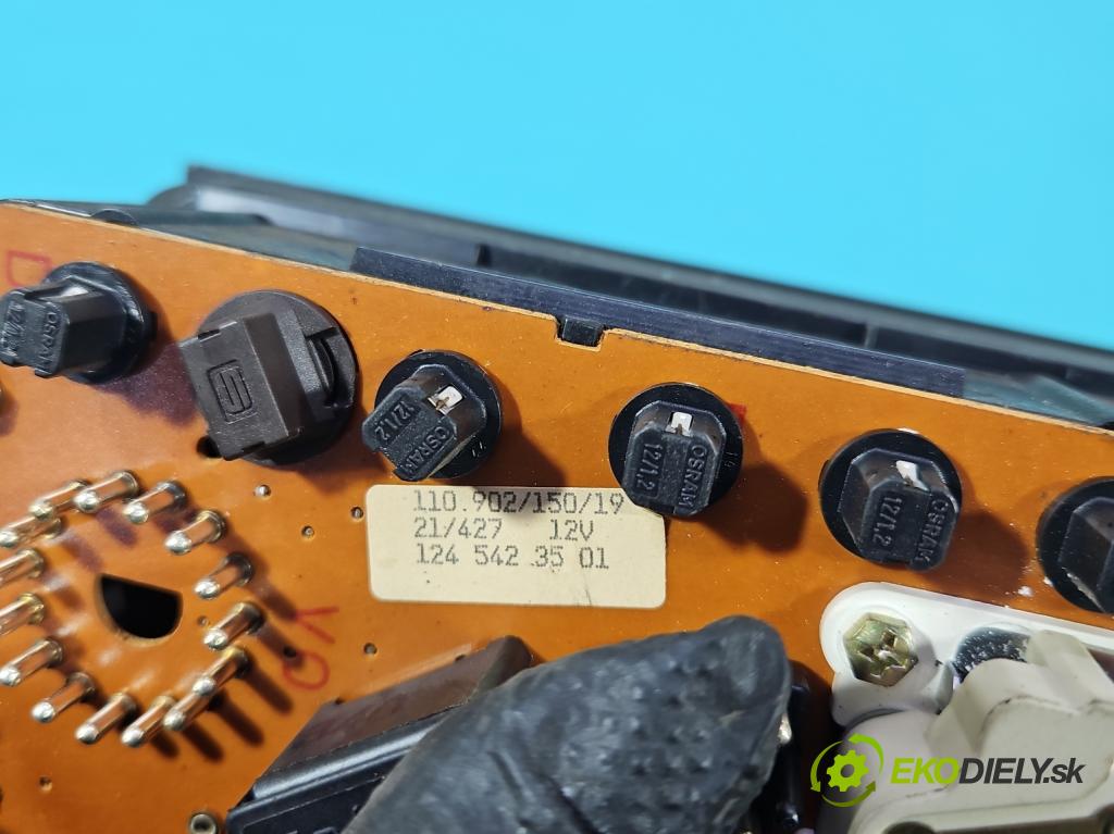 Mercedes 124 2.3 132  HP automatic 97 kW 2298 cm3 4- prístrojovka/ budíky 1245435024 (Prístrojová doska)