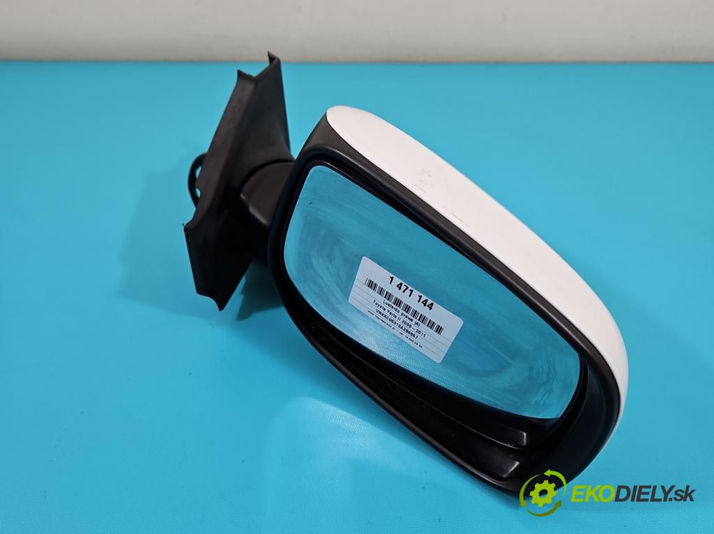 Toyota Yaris II 2005-2011 1.4 D4D 90 HP manual 66 kW 1364 cm3 5- zrkadlo pravé  (Kľučka dverí ostatné)