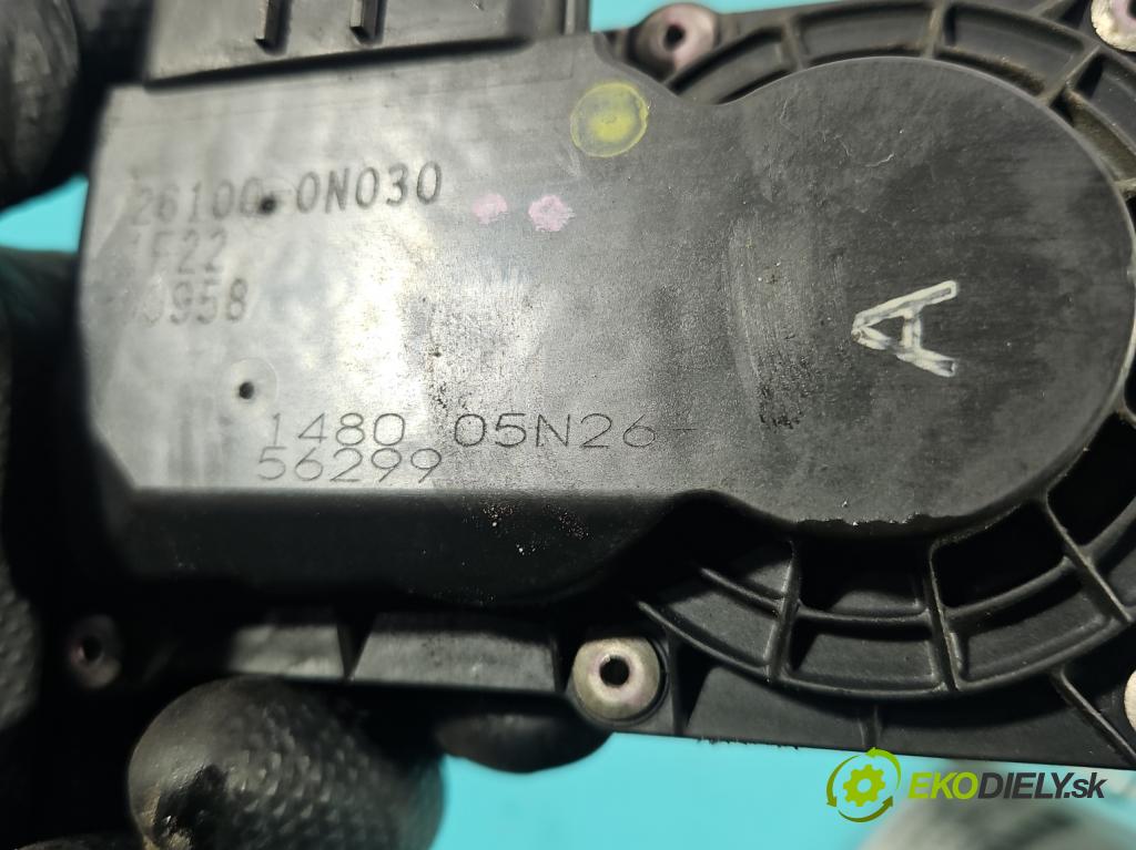 Toyota Yaris II 2005-2011 1.4 D4D 90 HP manual 66 kW 1364 cm3 5- klapka 26100-0N030 (Škrtiaca klapka)