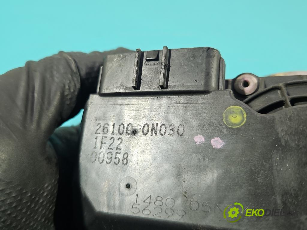 Toyota Yaris II 2005-2011 1.4 D4D 90 HP manual 66 kW 1364 cm3 5- klapka 26100-0N030 (Škrtiaca klapka)