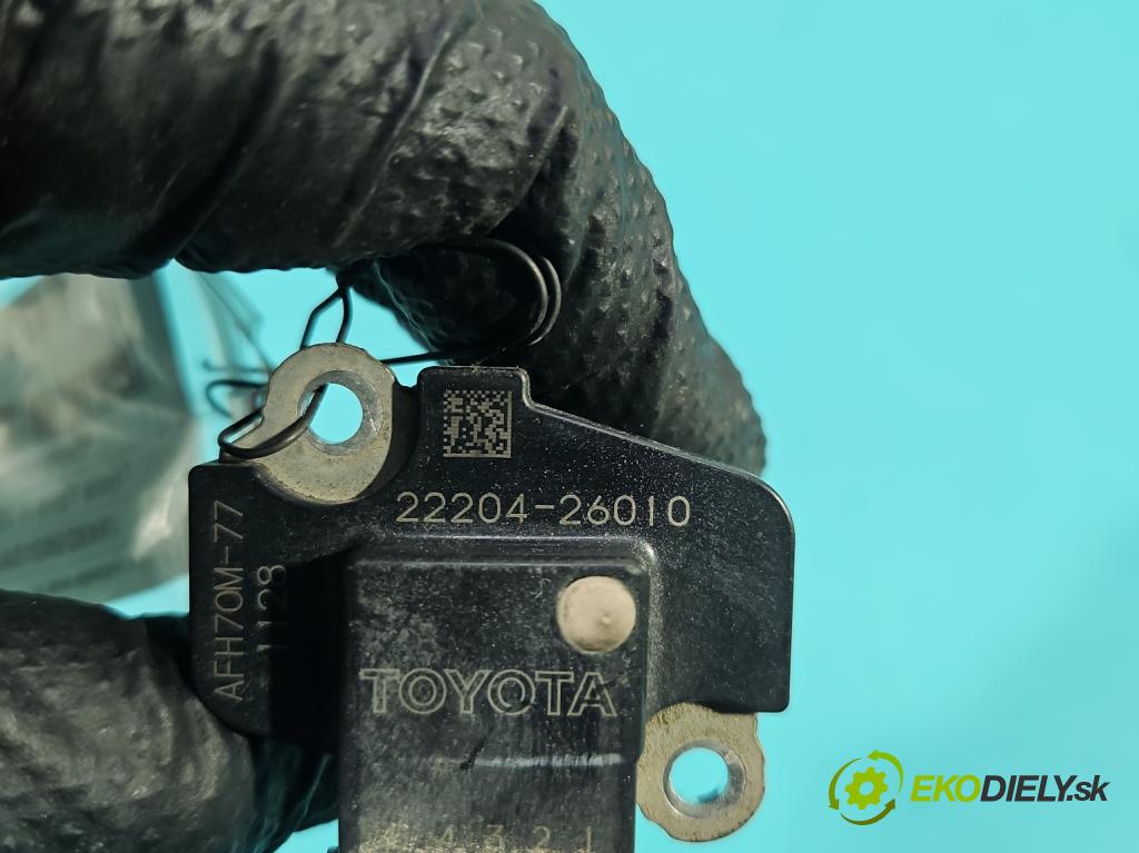 Toyota Yaris II 2005-2011 1.4 D4D 90 HP manual 66 kW 1364 cm3 5- průtokoměr: 22204-26010 (Váha vzduchu)