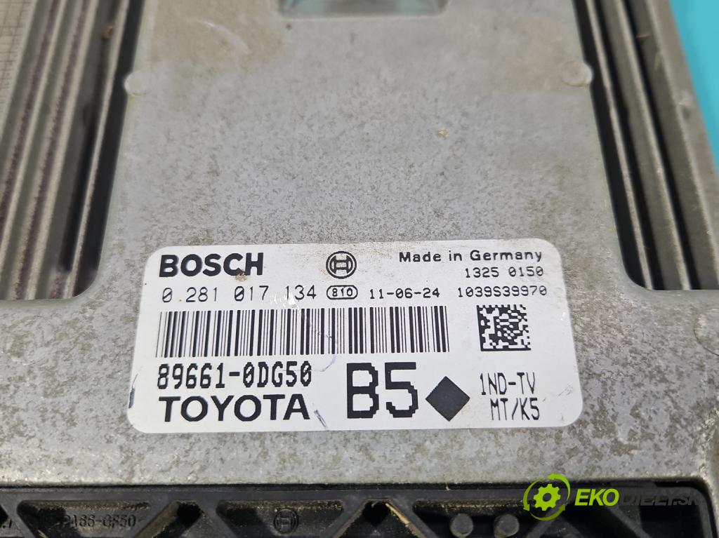 Toyota Yaris II 2005-2011 1.4 D4D 90 HP manual 66 kW 1364 cm3 5- riadiaca jednotka motora 0281017134