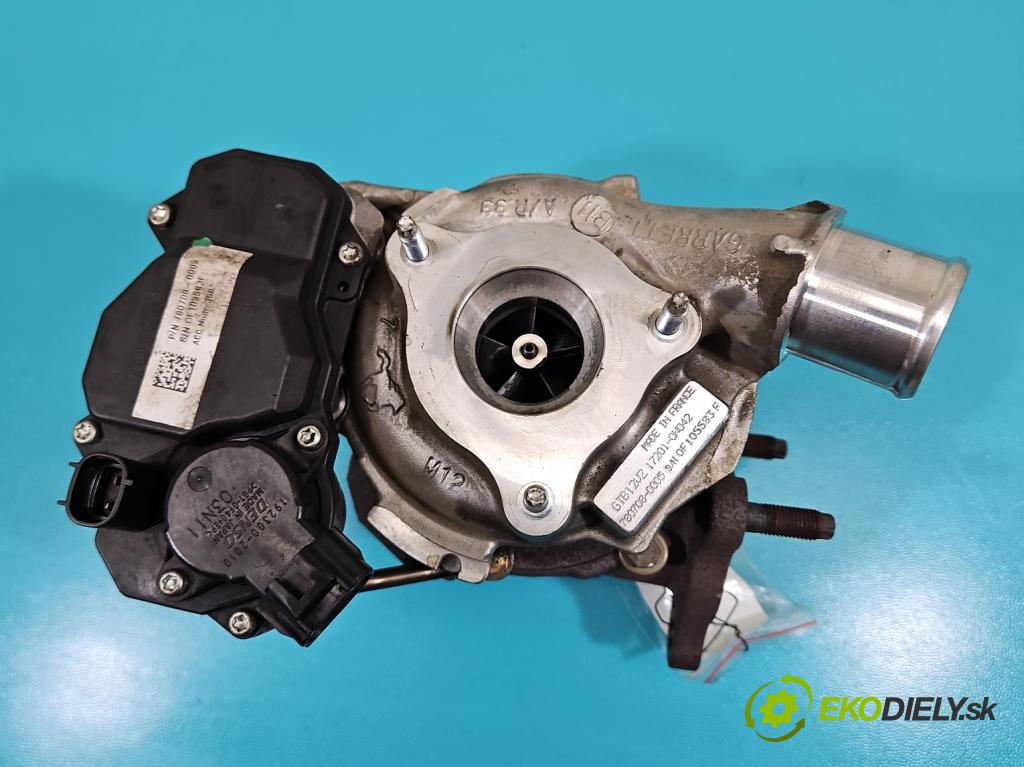 Toyota Yaris II 2005-2011 1.4 D4D 90 hp manual 66 kW 1364 cm3 5- Turbodmychadlo 780708-5 (Kompletní turbodmychadlo)