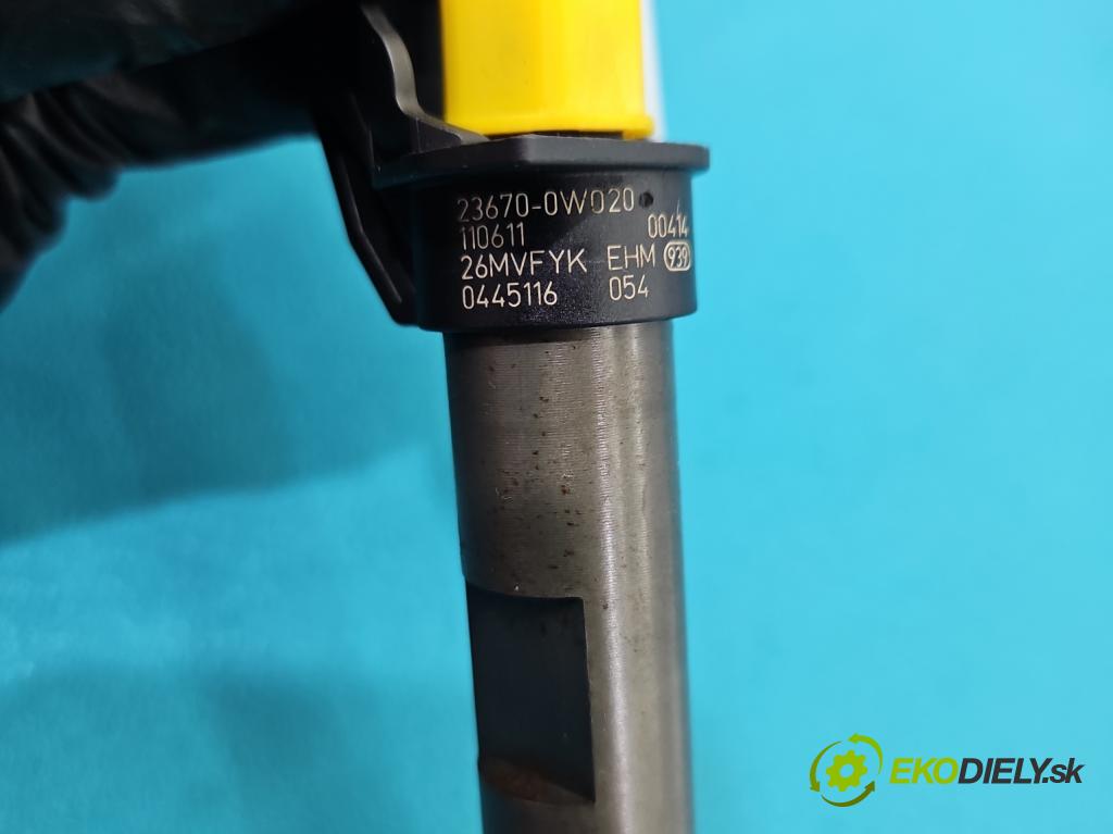 Toyota Yaris II 2005-2011 1.4 D4D 90 HP manual 66 kW 1364 cm3 5- vstrek 0445116054 (Vstrekovač paliva)