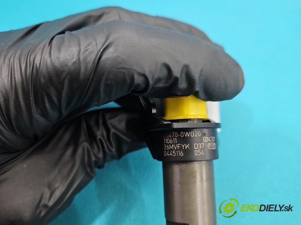 Toyota Yaris II 2005-2011 1.4 D4D 90 HP manual 66 kW 1364 cm3 5- vstrek 0445116054 (Vstrekovač paliva)