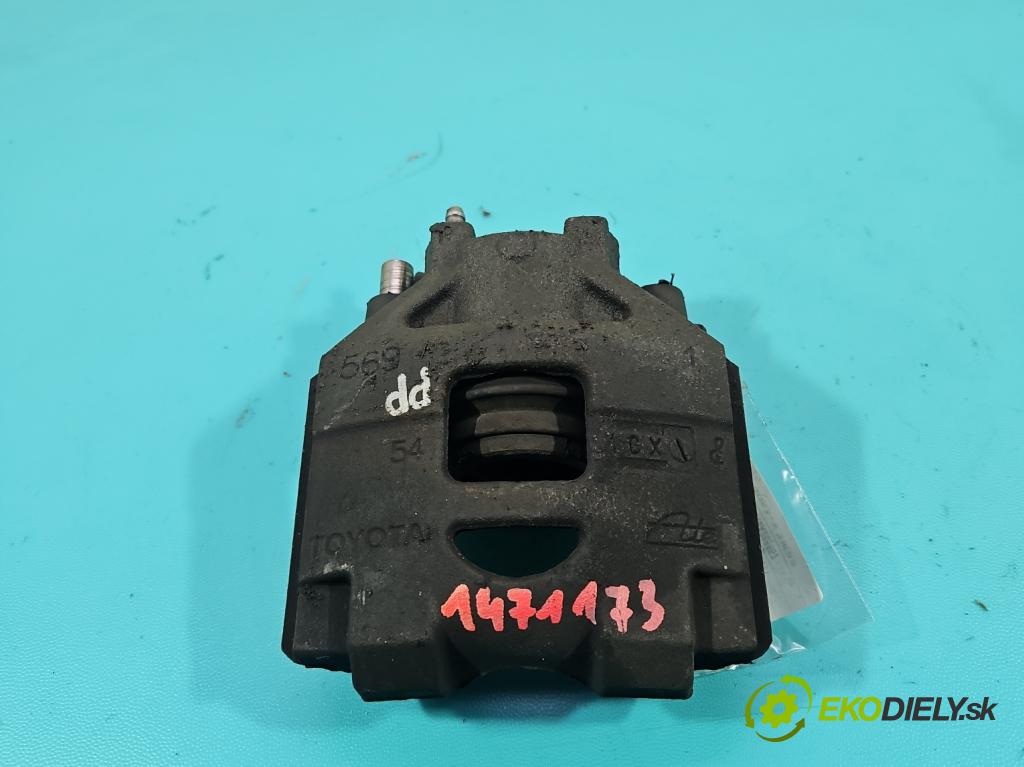 Toyota Yaris II 2005-2011 1.4 D4D 90 HP manual 66 kW 1364 cm3 5- brzdič predné pravý  (Kľučka dverí ostatné)