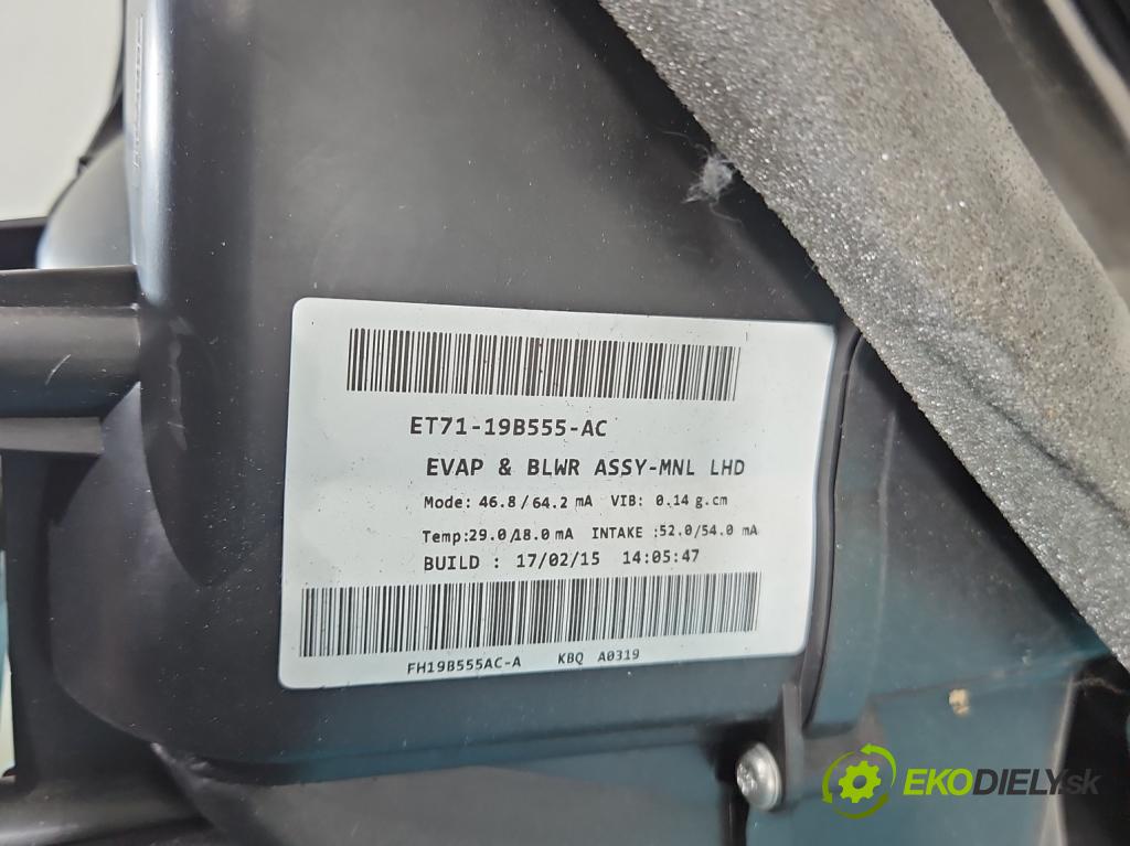 Ford Transit Courier  2014-2023 1.5 tdci 75 hp manual 55 kW 1499 cm3 5- radiátor ET71-19B555-AC (Radiátory topení)