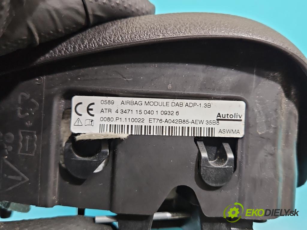 Ford Transit Courier  2014-2023 1.5 tdci 75 HP manual 55 kW 1499 cm3 5- airbag vzduch: Řidiči: ET76-A042B85-AEW (Airbag)