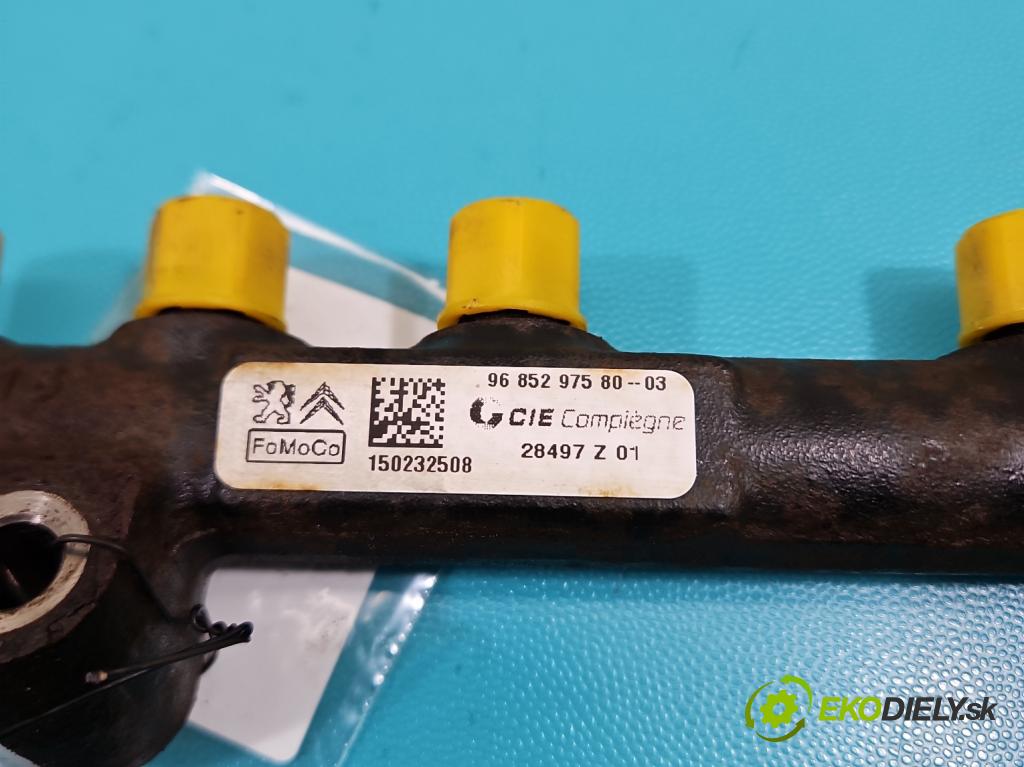 Ford Transit Courier  2014-2023 1.5 tdci 75 HP manual 55 kW 1499 cm3 5- lišta vstrekovacia 9685297580 (Vstrekovacia lišta)