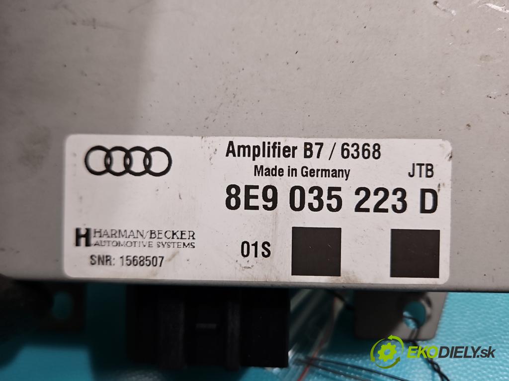 Audi A4 B7 2004-2008 2.0 tdi 170 HP manual 125 kW 1968 cm3 5- Zesilovač: 8E9035223D (Zosilňovač)