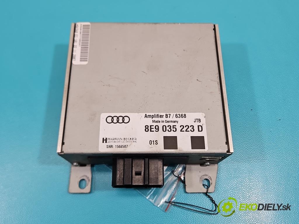 Audi A4 B7 2004-2008 2.0 tdi 170 HP manual 125 kW 1968 cm3 5- Zesilovač: 8E9035223D (Zosilňovač)