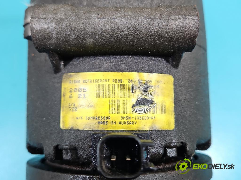 Ford C-Max I 2003-2010 1.6 16V (HXDA): 116 HP manual 85 kW 1596 cm3 5- Kompresor: klimatizácie 3M5H-19D629-PF (Kompresor klimatizácie)