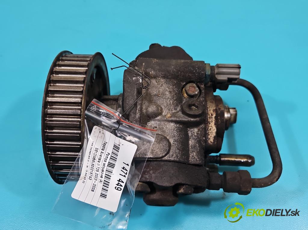 Toyota Avensis II T25 2003-2008 2.0 D4D 116 HP manual 85 kW 1995 cm3 5- čerpadlo vstrekovacia 22100-0G010 (Vstrekovacie čerpadlo)