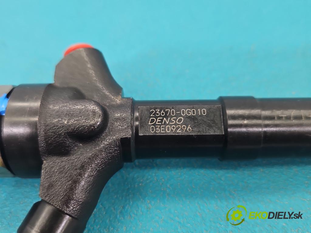 Toyota Avensis II T25 2003-2008 2.0 D4D 116 hp manual 85 kW 1995 cm3 5- vstřikovač 23670-0G010 (Vstřikovač paliva)