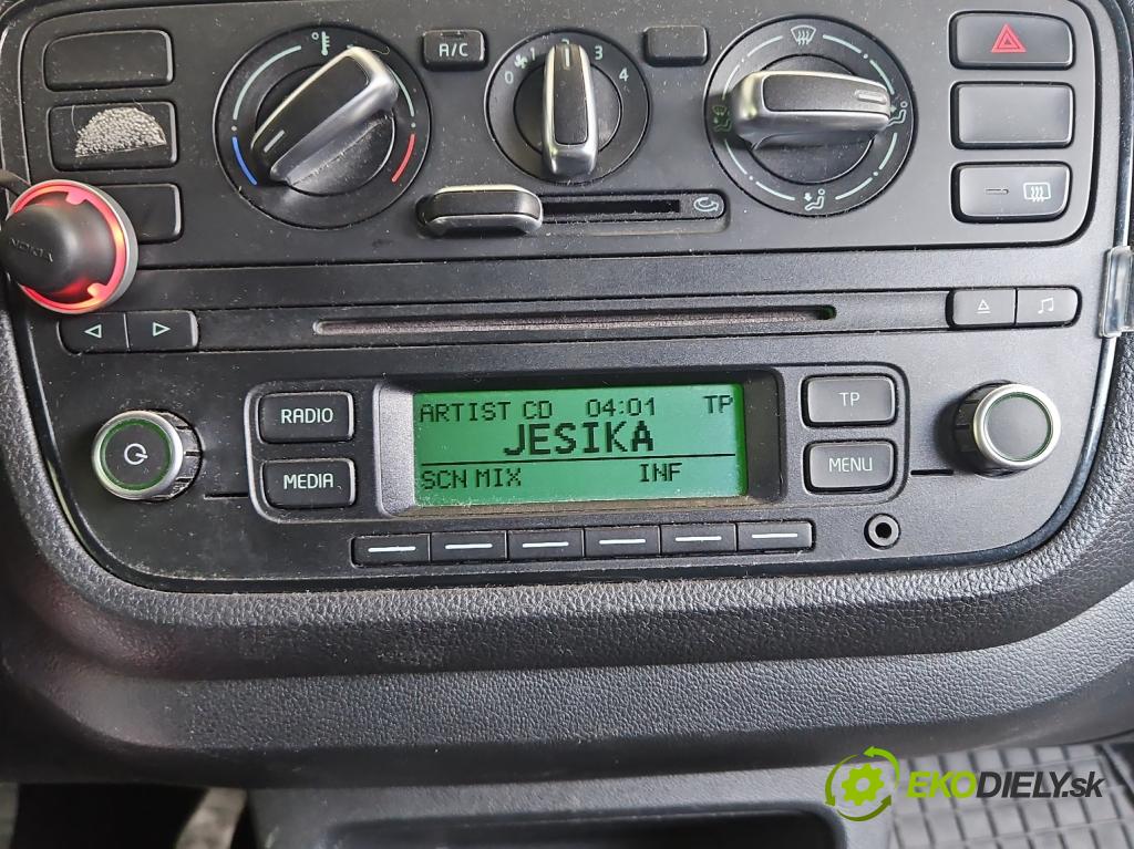 Skoda Citigo 2011-2019 1.0 MPI 75 HP manual 55 kW 999 cm3 3- Radio originál 1ST035156B
