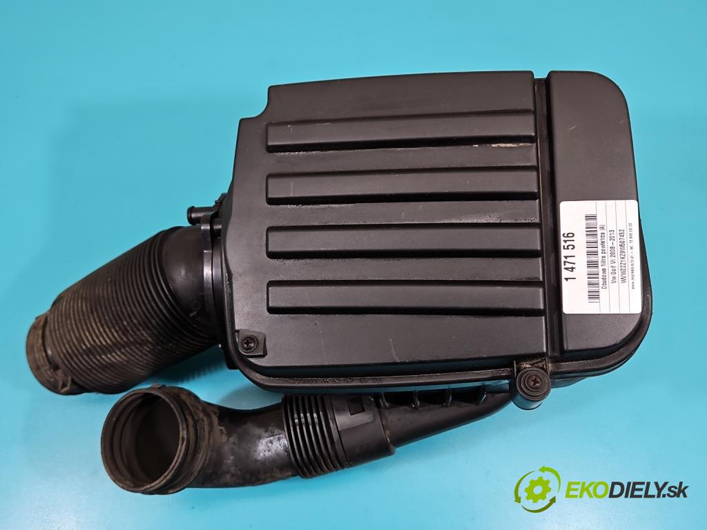 Vw Golf VI 2008-2013 1.4 TSI 122 HP manual 90 kW 1390 cm3 5- obal filtra vzduchu 1K0129607AL (Obal vzduchového filtra)