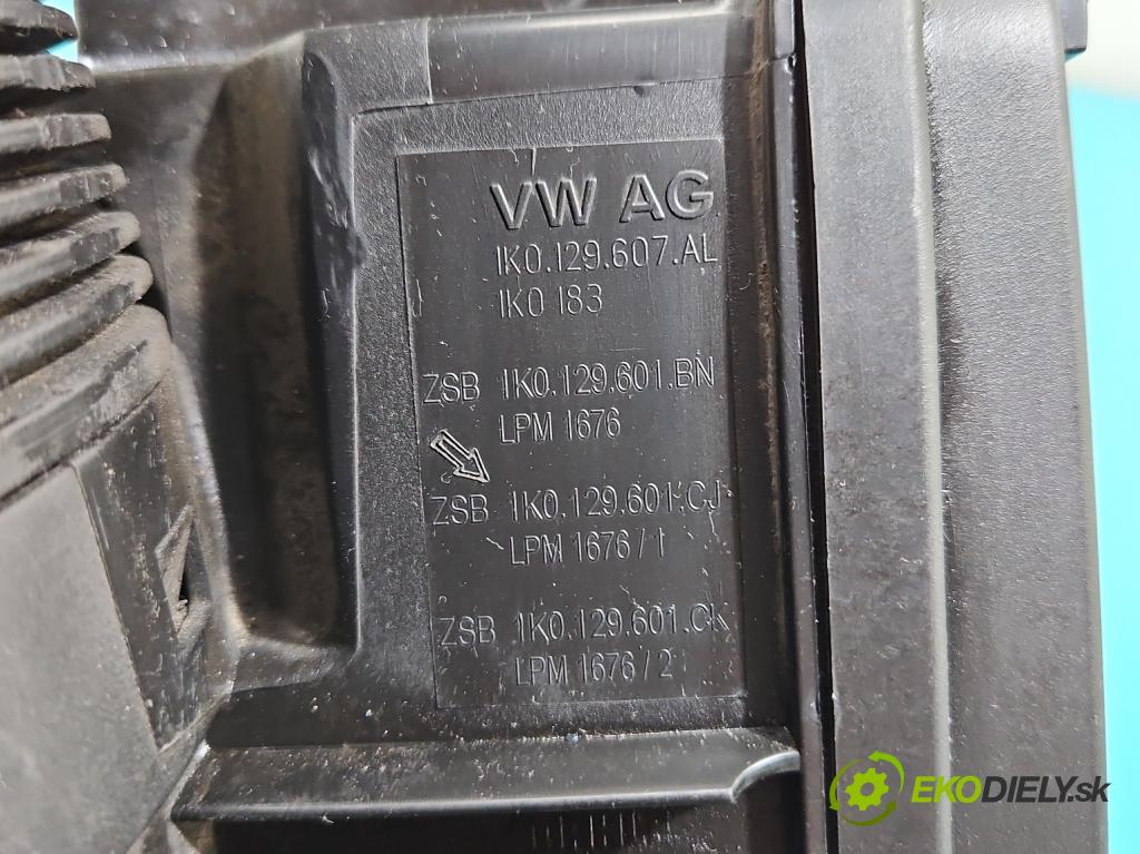 Vw Golf VI 2008-2013 1.4 TSI 122 HP manual 90 kW 1390 cm3 5- obal filtra vzduchu 1K0129607AL (Obal vzduchového filtra)