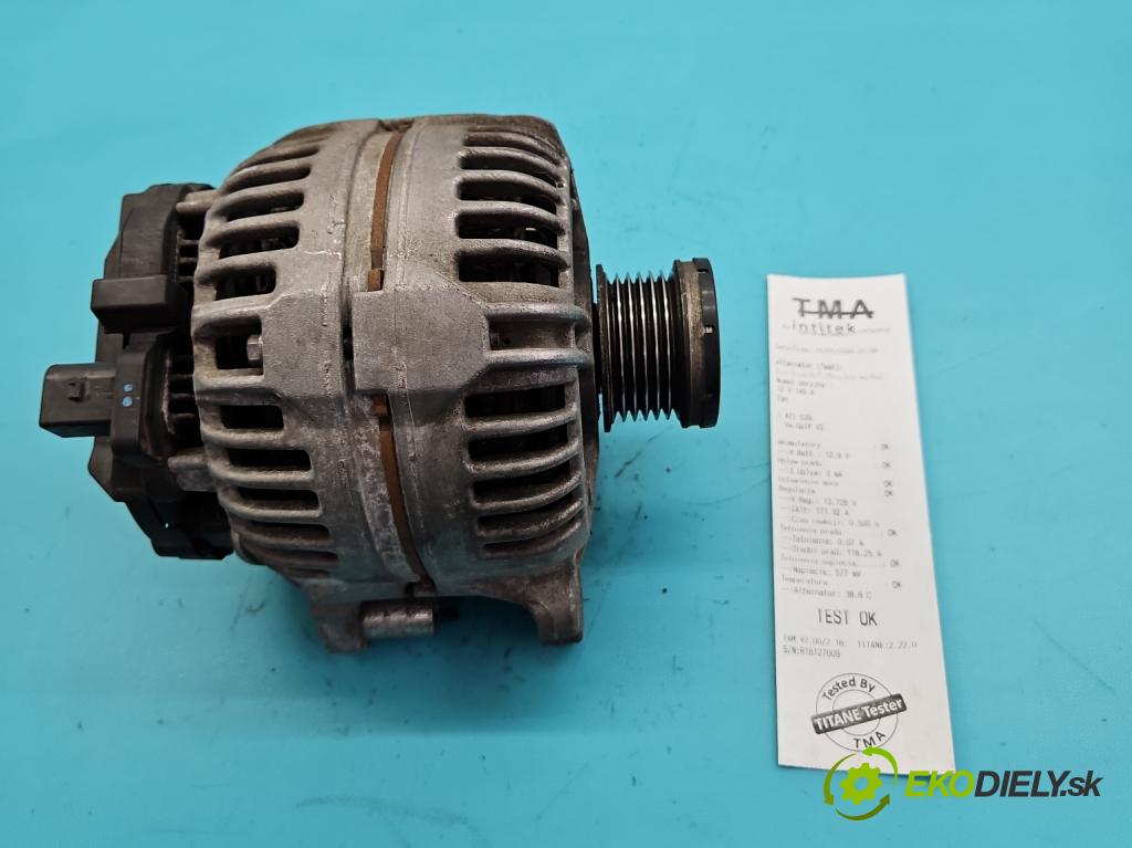 Vw Golf VI 2008-2013 1.4 TSI 122 HP manual 90 kW 1390 cm3 5- Alternator 03C903023A (Alternátor)