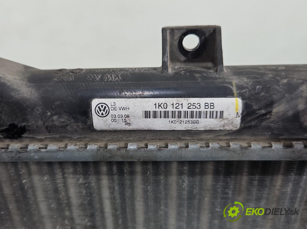 Vw Golf VI 2008-2013 1.4 TSI 122 hp manual 90 kW 1390 cm3 5- Chladič vody 1K0121253BB (Vodní chladič)