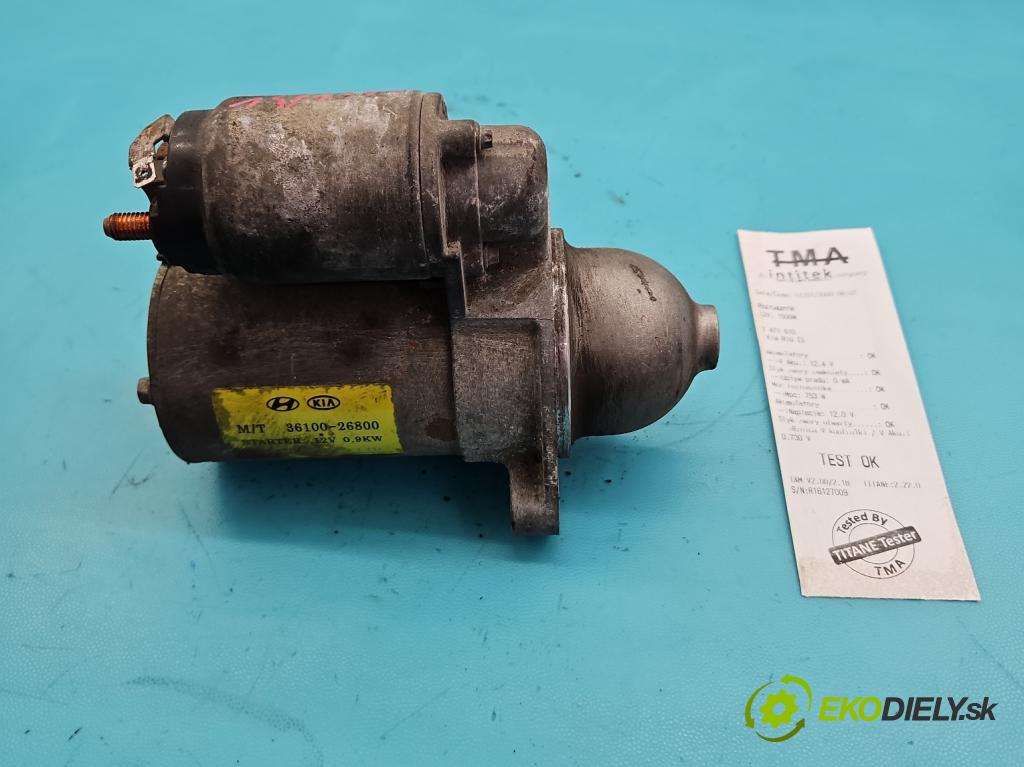 Kia Rio II 2005-2011 1.4 16V 75 HP manual 55 kW 1399 cm3 5- štartér 36100-26800 (Štartér)
