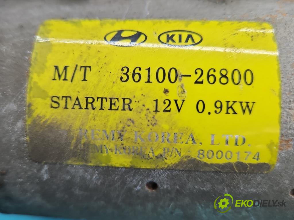 Kia Rio II 2005-2011 1.4 16V 75 HP manual 55 kW 1399 cm3 5- štartér 36100-26800 (Štartér)