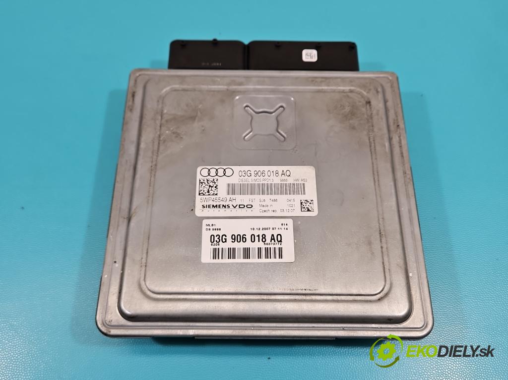 Audi A4 B7 2004-2008 2.0 tdi 170 HP manual 125 kW 1968 cm3 5- riadiaca jednotka motora 03G906018AQ