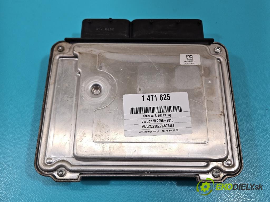 Vw Golf VI 2008-2013 1.4 TSI 122 HP manual 90 kW 1390 cm3 5- riadiaca jednotka motora 0261S04390