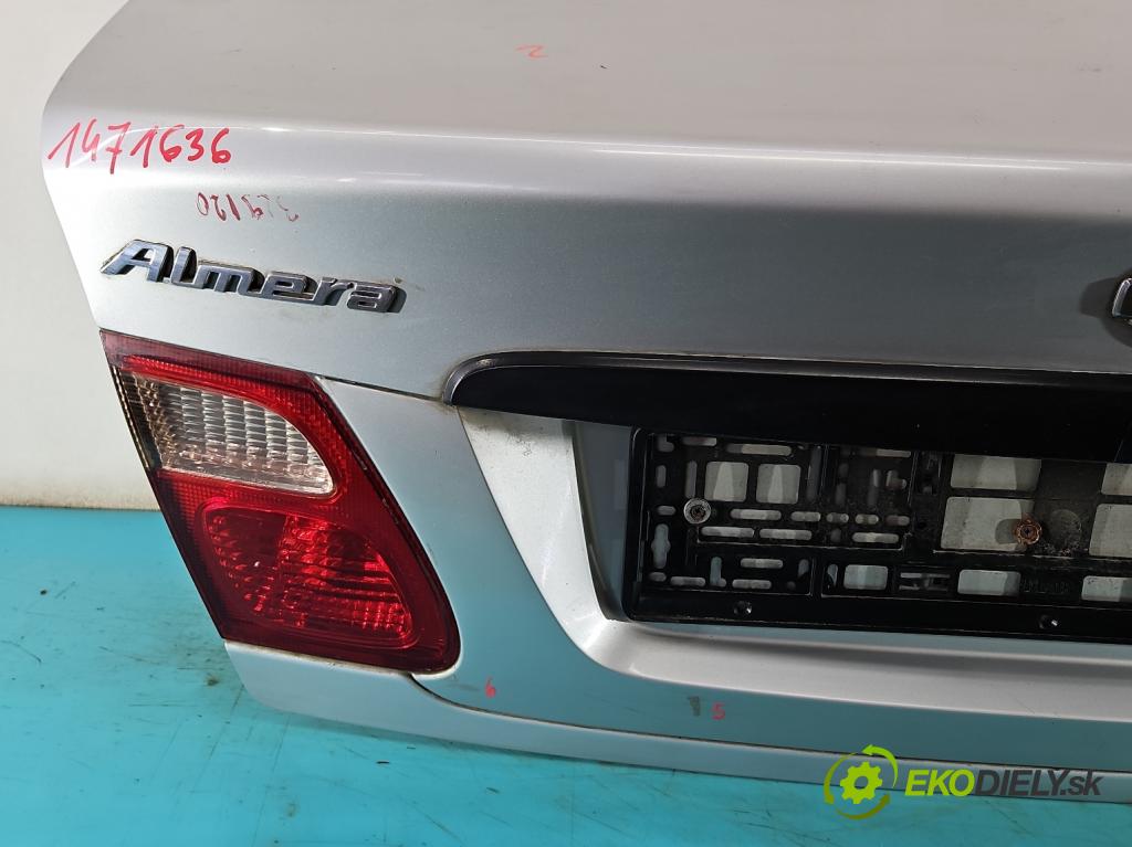 Nissan Almera N16 2000-2006 1.5 16V 90 HP manual 66 kW 1498 cm3 4- zadna kufor  (Kapota zadná (kufor))