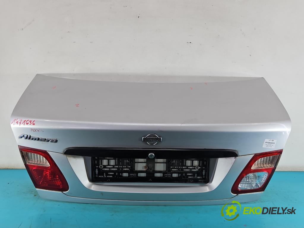 Nissan Almera N16 2000-2006 1.5 16V 90 HP manual 66 kW 1498 cm3 4- zadna kufor  (Kapota zadná (kufor))
