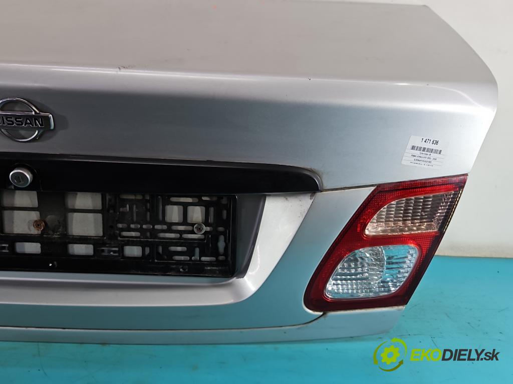Nissan Almera N16 2000-2006 1.5 16V 90 HP manual 66 kW 1498 cm3 4- zadna kufor  (Kapota zadná (kufor))