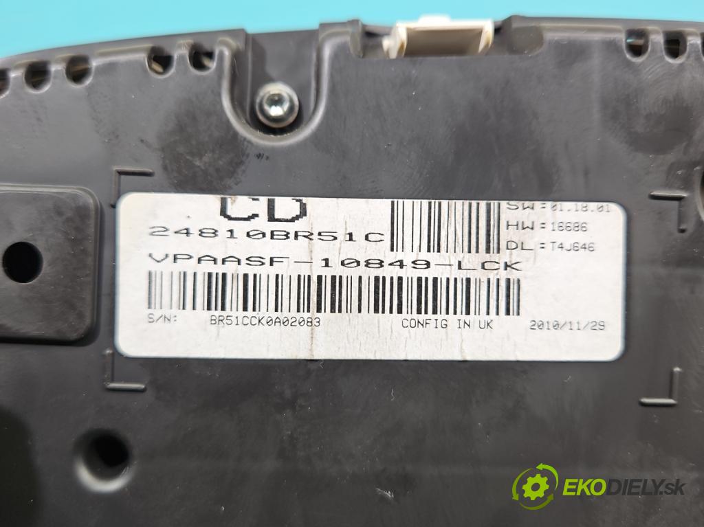 Nissan Qashqai I J10 2006-2013 2.0 dci 150 HP manual 110 kW 1995 cm3 5- prístrojovka/ budíky VPAASF-10849-LCK (Prístrojová doska)