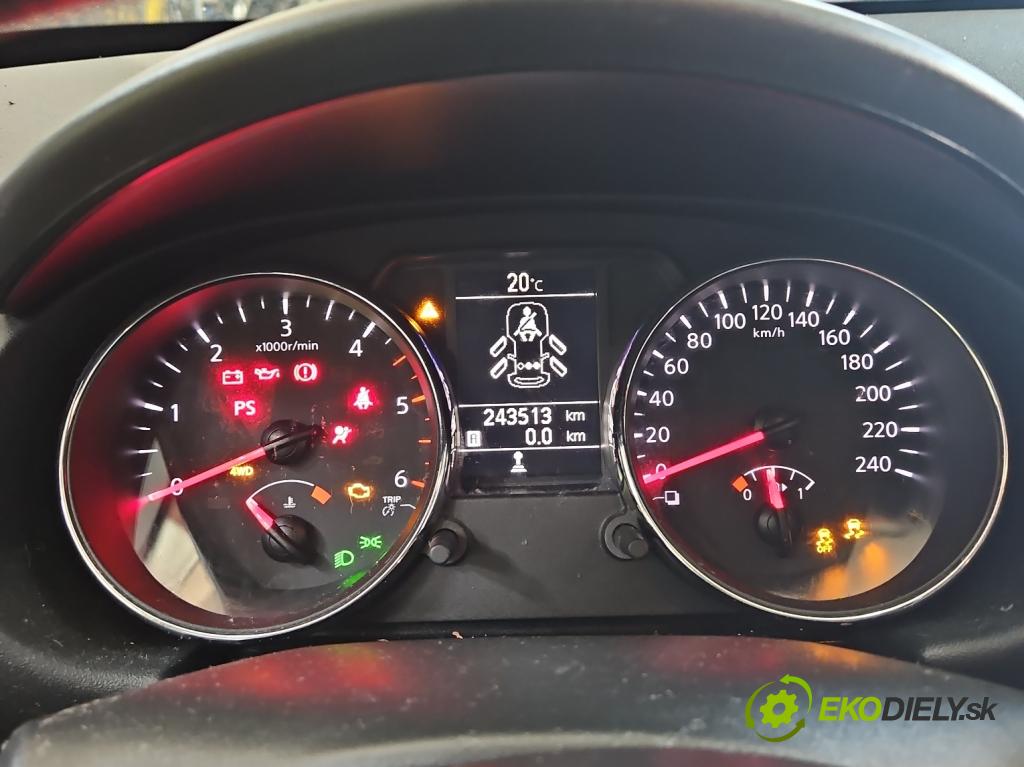 Nissan Qashqai I J10 2006-2013 2.0 dci 150 HP manual 110 kW 1995 cm3 5- prístrojovka/ budíky VPAASF-10849-LCK (Prístrojová doska)