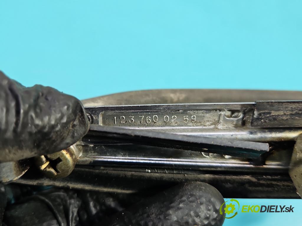 Mercedes 123 2.0d 60 HP manual 44 kW 1988 cm3 4- rukoväť predné ľavé mimo: 1237600259 (Kľučka dverí vonkajšia predná ľavá)