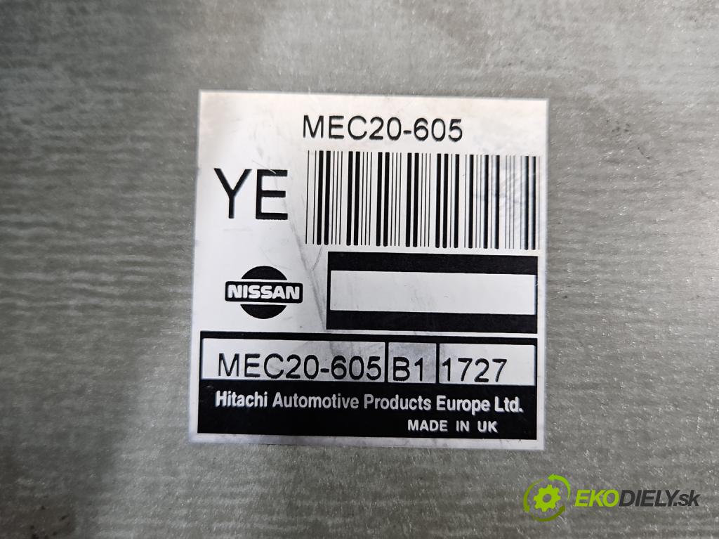 Nissan Almera N16 2000-2006 1.5 16V 90 HP manual 66 kW 1498 cm3 4- riadiaca jednotka motora MEC20-605