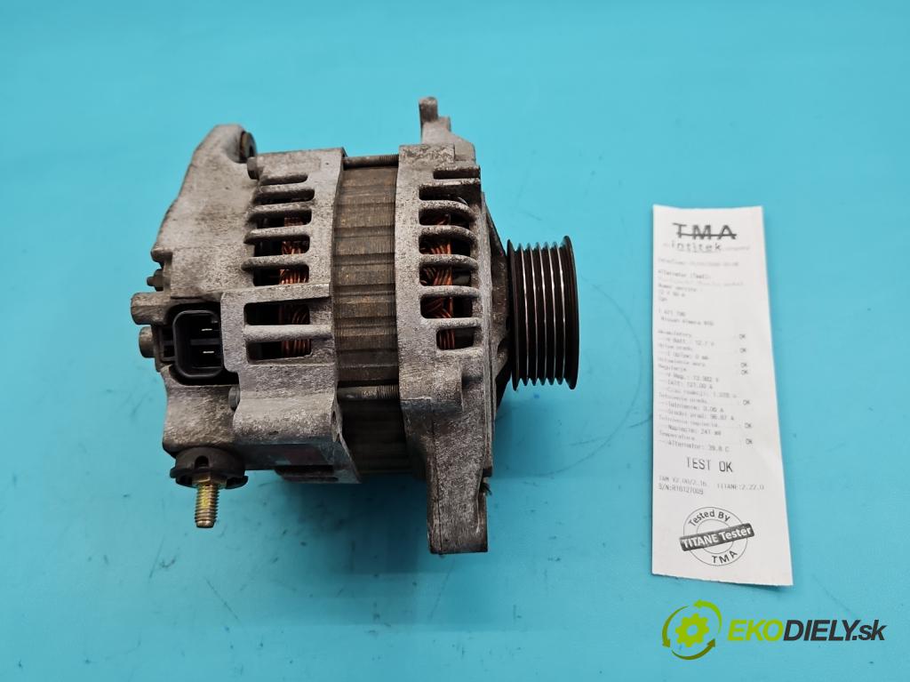Nissan Almera N16 2000-2006 1.5 16V 90 HP manual 66 kW 1498 cm3 4- Alternator 23100BU010 (Alternátor)