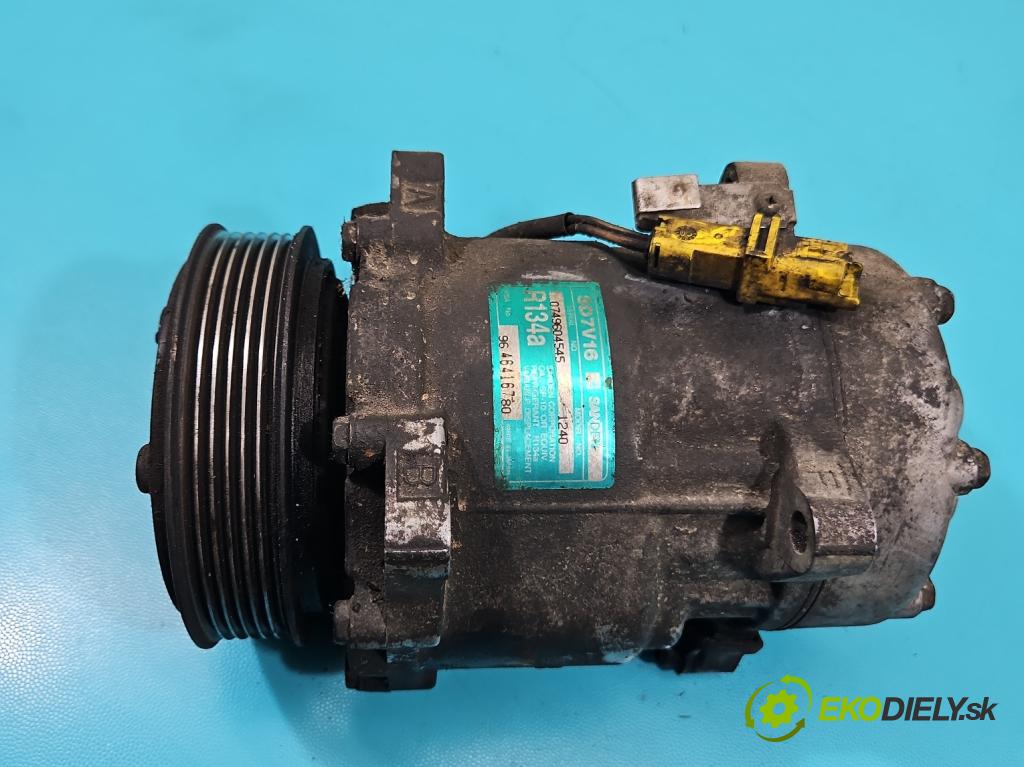 Citroen C8 2002-2014 2.0 hdi 109 HP manual 80 kW 1997 cm3 5- Kompresor: klimatizácie 9646416780 (Kompresor klimatizácie)