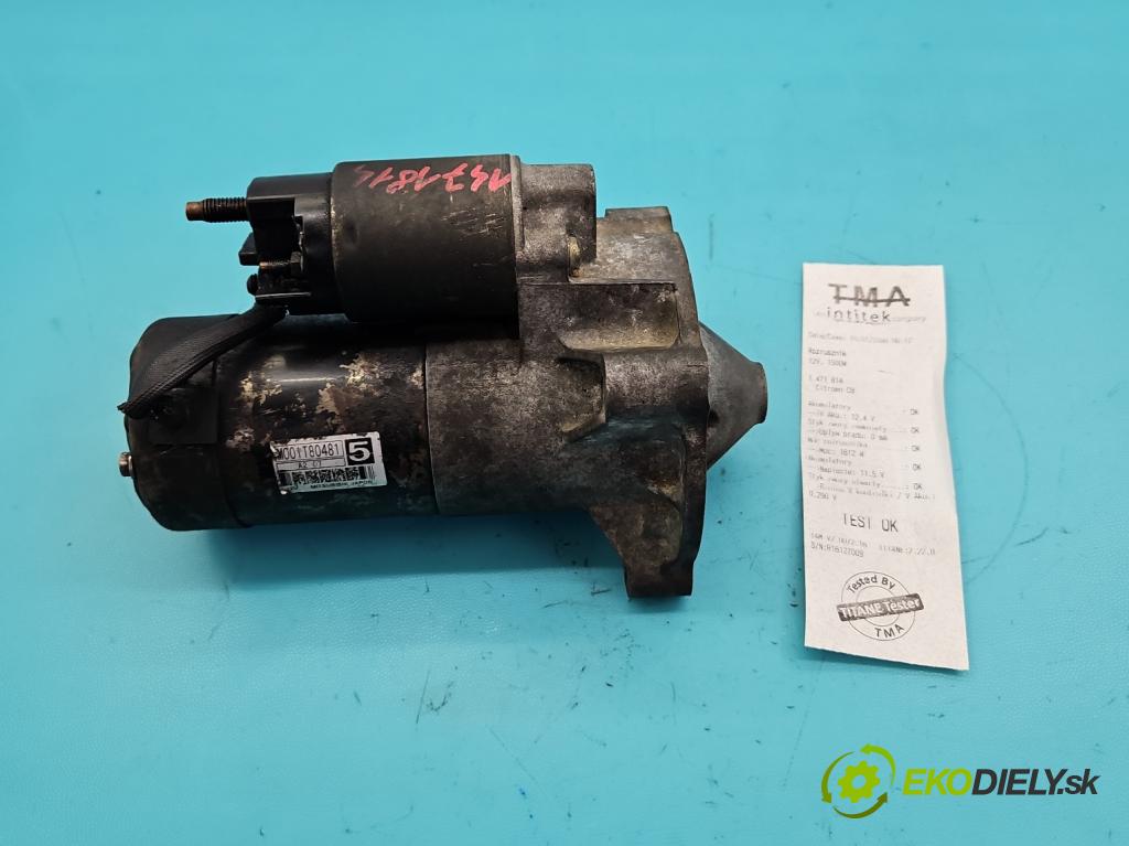 Citroen C8 2002-2014 2.0 hdi 109 HP manual 80 kW 1997 cm3 5- štartér M001T80481 (Štartér)