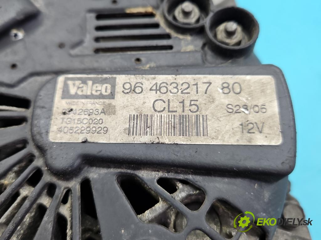 Citroen C8 2002-2014 2.0 hdi 109 HP manual 80 kW 1997 cm3 5- Alternator 9646321780 (Alternátor)