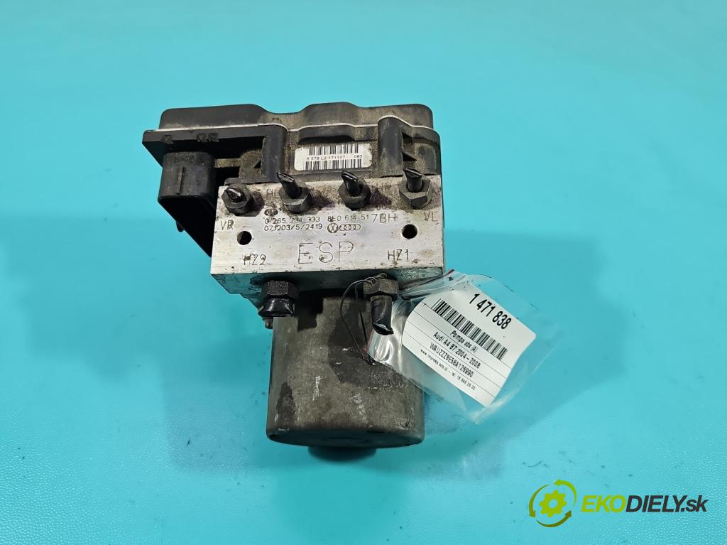 Audi A4 B7 2004-2008 2.0 tdi 170 HP manual 125 kW 1968 cm3 5- čerpadlo abs 0265234333 (Pumpa ABS)